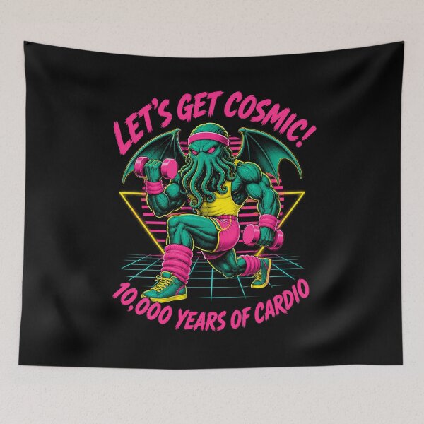 Item preview, Cthulhu Let's Get Cosmic 10,000-Year Cardio designed and sold by Fenay Designs.