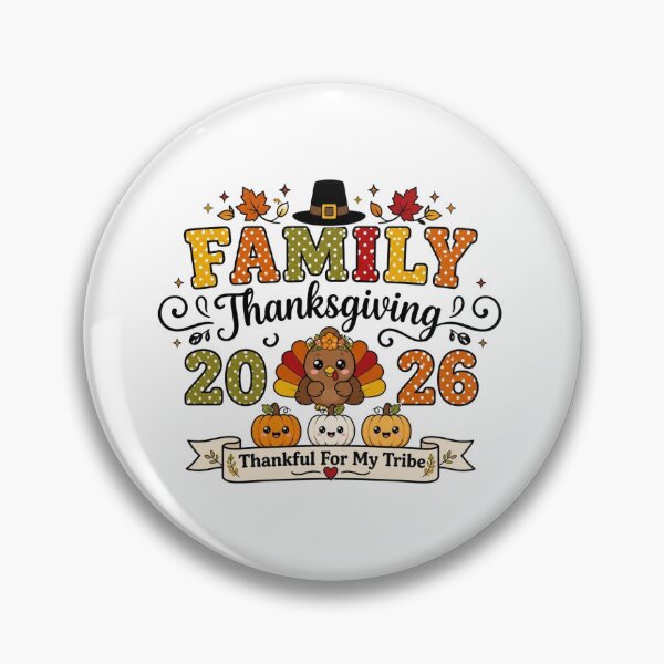 Item preview, Cute Family Thanksgiving 2026 Thankful For My Tribe Kawaii Turkey designed and sold by FestivityFinds.