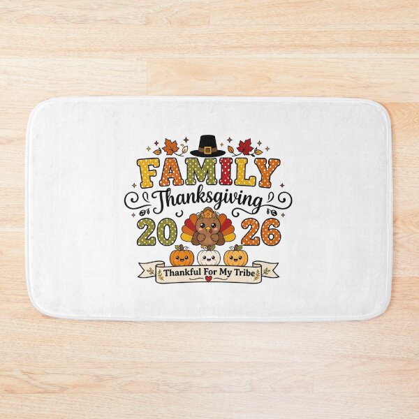 Item preview, Cute Family Thanksgiving 2026 Thankful For My Tribe Kawaii Turkey designed and sold by FestivityFinds.