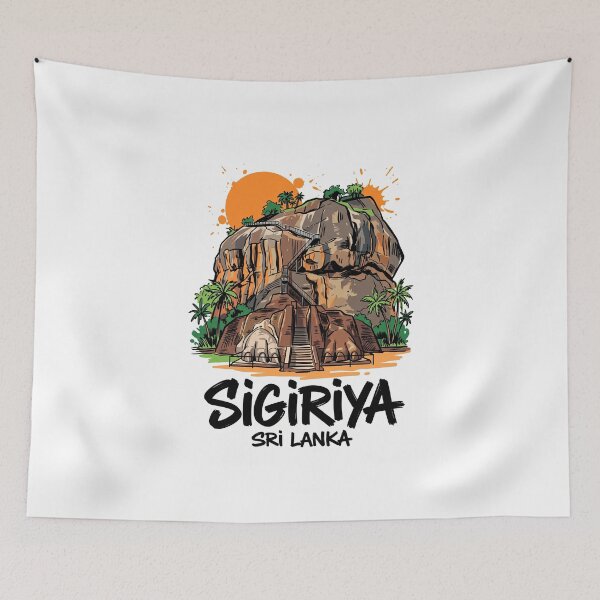 Item preview, Sigiriya Lion Rock Fortress Sri Lanka Art designed and sold by Merch by Das Design Studio.