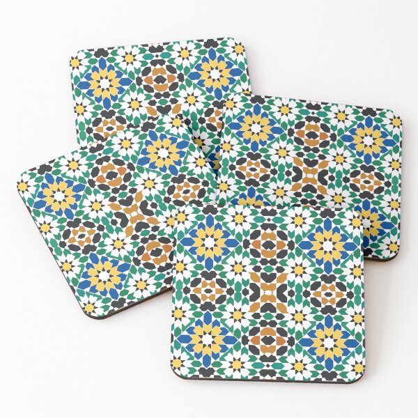 Item preview, Colorful Moroccan Zellige Mosaic Pattern designed and sold by wiwiart.
