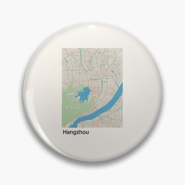 Item preview, Hangzhou Minimalistic Map Art designed and sold by MapsNerd.