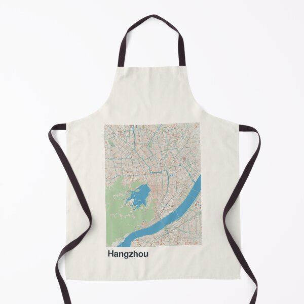 Item preview, Hangzhou Minimalistic Map Art designed and sold by MapsNerd.