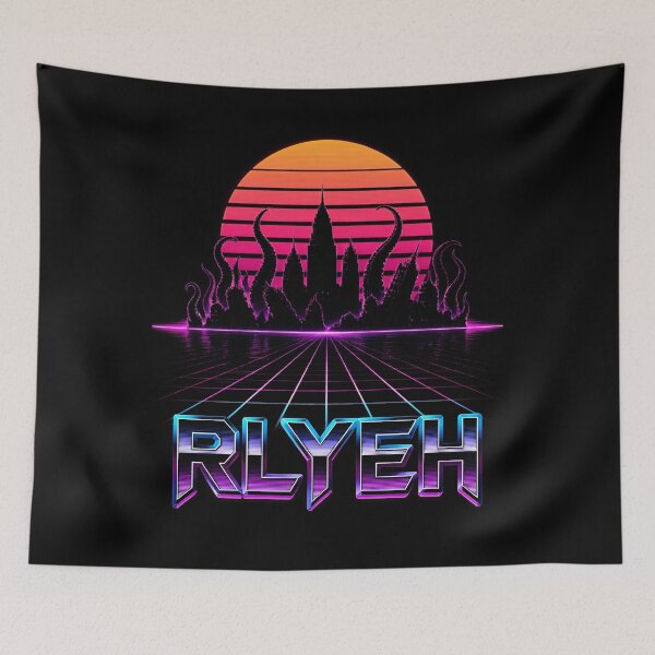 Artikelvorschau, R'lyeh Neon Tentacle Skyline entworfen und verkauft von Fenay Designs.