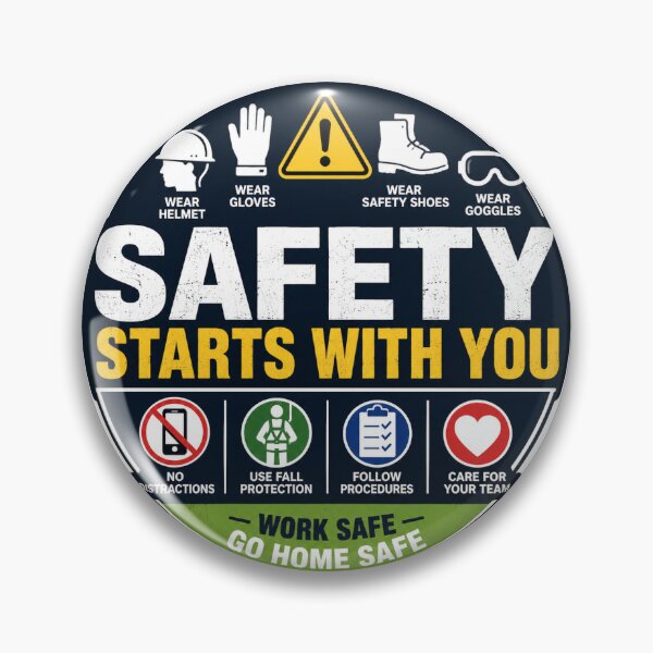 Item preview, Safety Starts With You – Workplace Safety PPE Sticker designed and sold by vinothmech53.