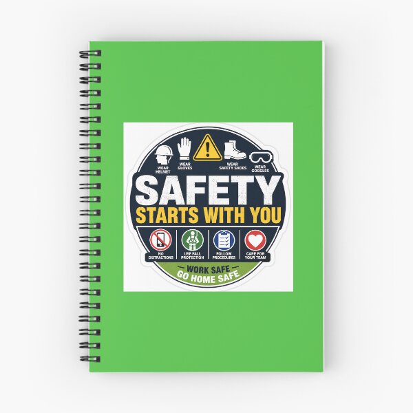 Item preview, Safety Starts With You – Workplace Safety PPE Sticker designed and sold by vinothmech53.