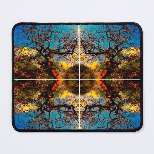 Item preview, Abstract Dimensional Poinsettia Tree Art 4 designed and sold by Unlimited Imagination .