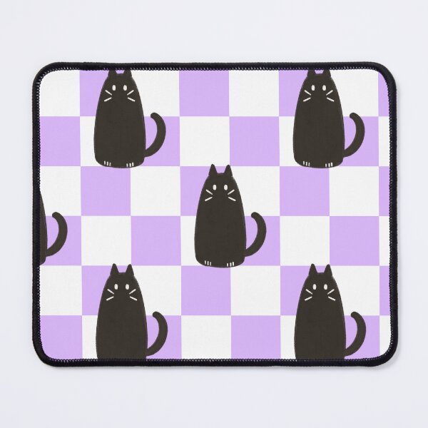 Item preview, Black Cat Checkerboard Pattern designed and sold by ClarissaDoodles.
