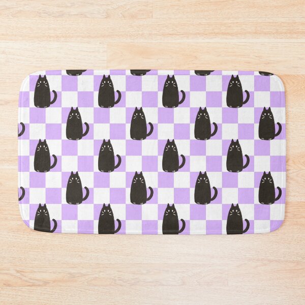 Item preview, Black Cat Checkerboard Pattern designed and sold by ClarissaDoodles.