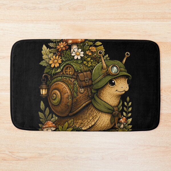 Item preview, Cozy Woodland Snail Adventure Illustration designed and sold by Fun2Fentastic.