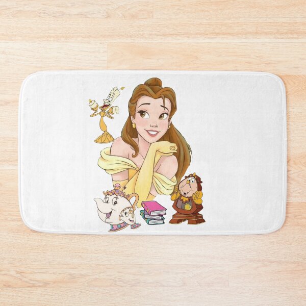 Item preview, Belle and Her Enchanted Friends – Beauty and the Beast Fairytale Illustration designed and sold by 4U---Store.