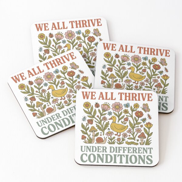 Item preview, We All Thrive Under Different Conditions Retro Duck Mushroom Floral designed and sold by raedattia.