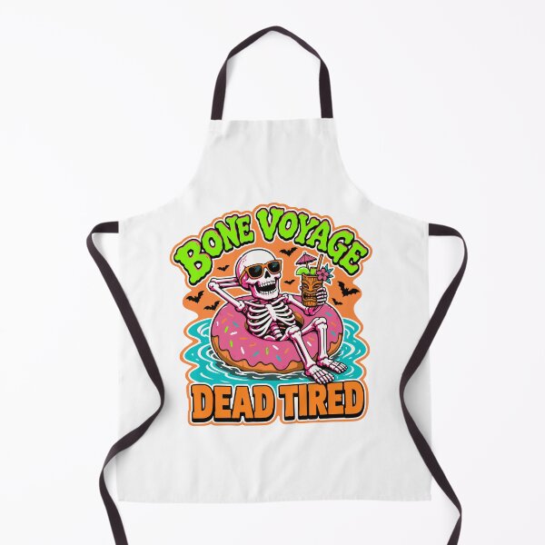 Item preview, : Bone Voyage Retro Skeleton Pool Float Te designed and sold by Design Vibras.