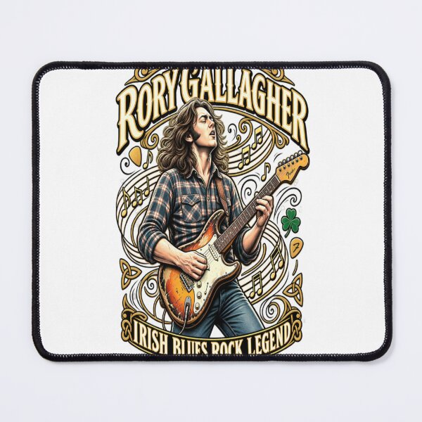Item preview, Irish Blues Rock Legend Guitarist – Vintage Rock Music Design designed and sold by ActionForge.