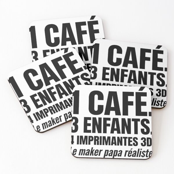 Item preview, 1 Coffee Shop, 3 Kids, 4 3D Printers, Dad Maker Gift designed and sold by Niebieski-Labs.