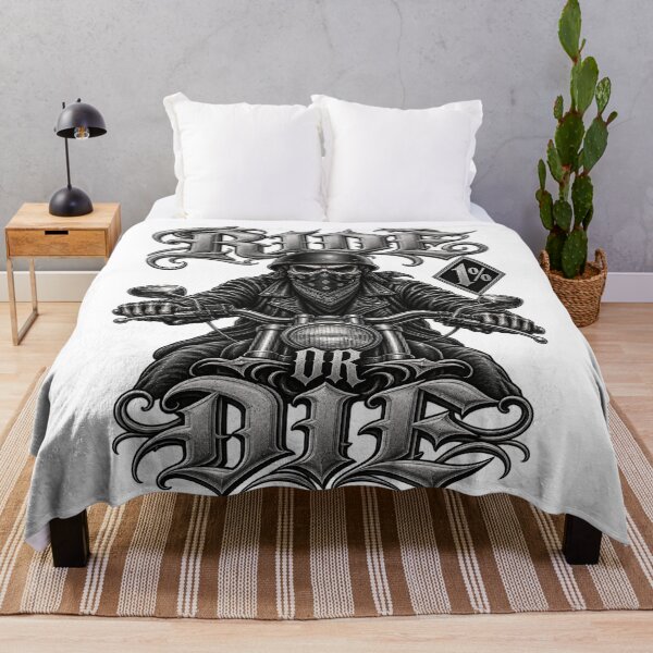 Item preview, Ride or Die Biker Skull – 1% Motorcycle Rider designed and sold by Legacy Apparel Co..