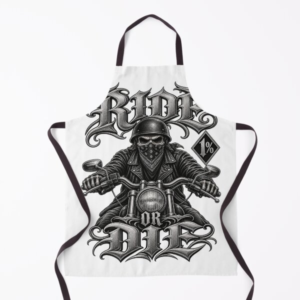 Item preview, Ride or Die Biker Skull – 1% Motorcycle Rider designed and sold by Legacy Apparel Co..