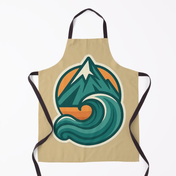 Item preview, Mountain Wave Emblem – Ocean and Outdoor Adventure Art designed and sold by BROHLine Studio.