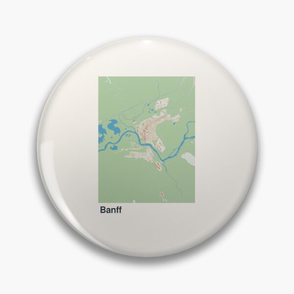 Item preview, Banff Minimalistic Map Art designed and sold by MapsNerd.