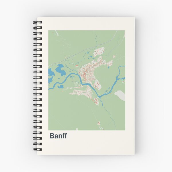 Item preview, Banff Minimalistic Map Art designed and sold by MapsNerd.