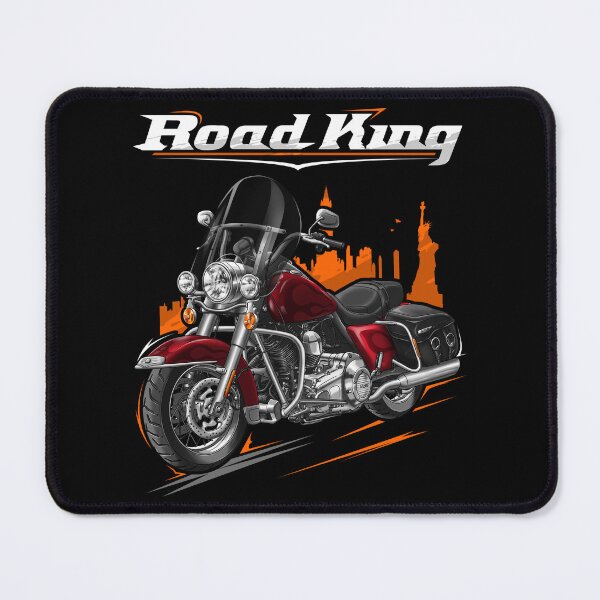 Item preview, Motorcycle Road King Classic FLHRC 2003 Luxury Rich Red & Flames for Motorcycle Riders designed and sold by MotoApparelHub.