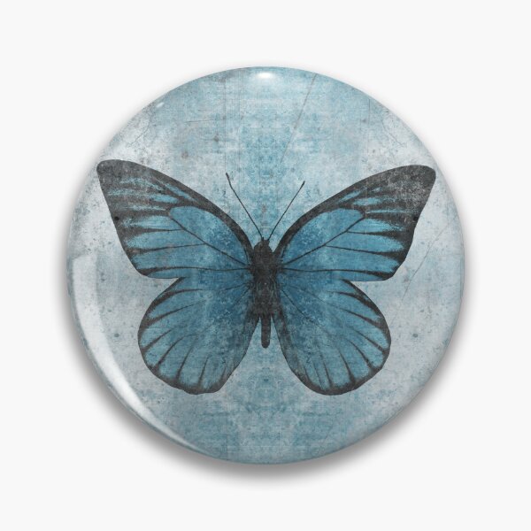 Item preview, Weathered Blue Sawtooth Butterfly Wings Specimen Entomology Study designed and sold by Ghoul Enterprises.