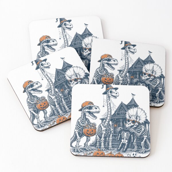 Item preview, Halloween Skeleton Dinosaur Trick or Treat Party Spooky Haunted House Dino designed and sold by zhivago1980.