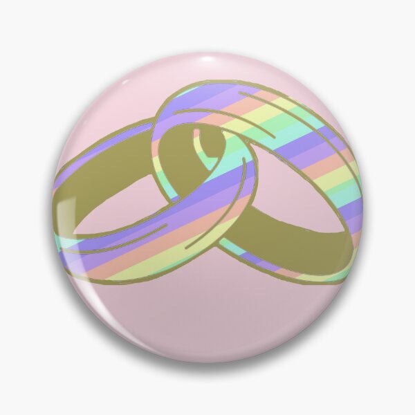 Aperçu de l'œuvre Alliances LGBTQA+ Mariage créée et vendue par Nonsense and Relish.