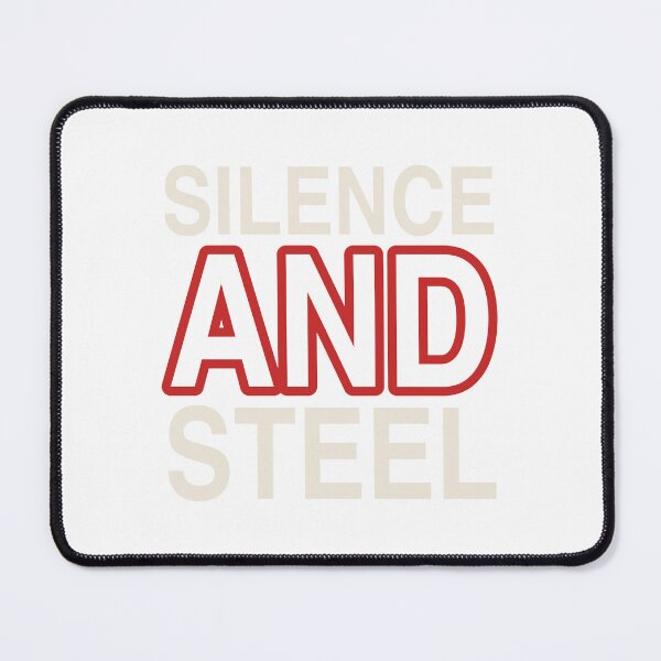 Item preview, Silence And Steel - Minimalist Gym Quote designed and sold by KLIFT.