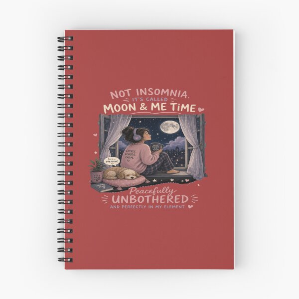 Item preview, Not Insomnia It’s Called Moon & Me Time - Cozy Night Owl Girl Graphic designed and sold by Sushikidsntoddlers.