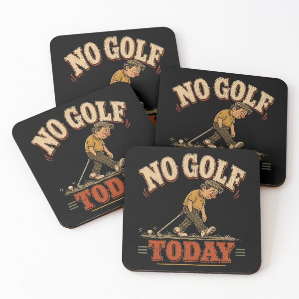 Item preview, No Golf Today – Funny Frustrated Golfer Vintage Retro Design designed and sold by WILLIAMS-BR.