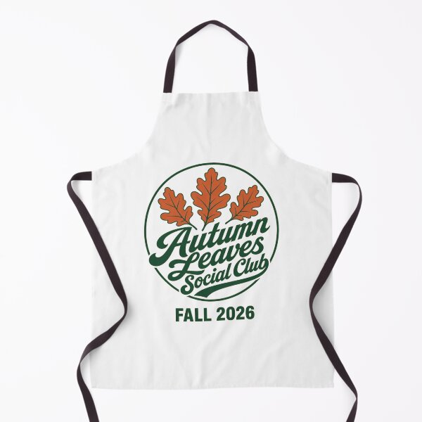 Item preview, Autumn Leaves Social Club Fall 2026 Retro Varsity Oak Leaf Badge designed and sold by FestivityFinds.
