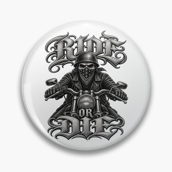 Artikelvorschau, Ride or Die Biker Skull – Motorcycle Rider entworfen und verkauft von Legacy Apparel Co..