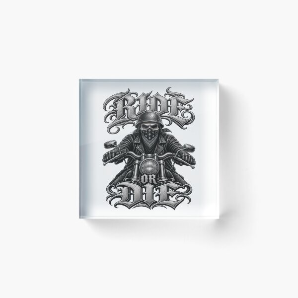 Item preview, Ride or Die Biker Skull – Motorcycle Rider designed and sold by Legacy Apparel Co..