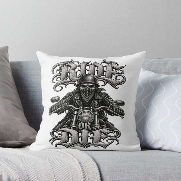 Item preview, Ride or Die Biker Skull – Motorcycle Rider designed and sold by Legacy Apparel Co..
