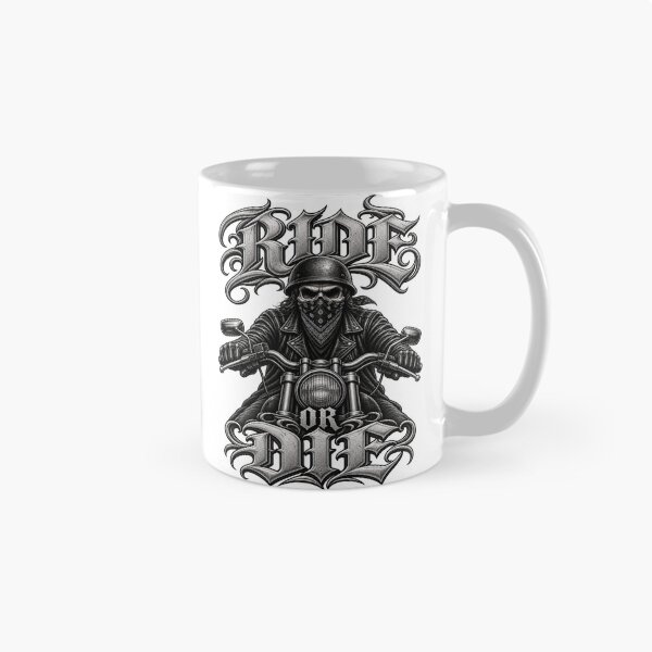 Item preview, Ride or Die Biker Skull – Motorcycle Rider designed and sold by Legacy Apparel Co..