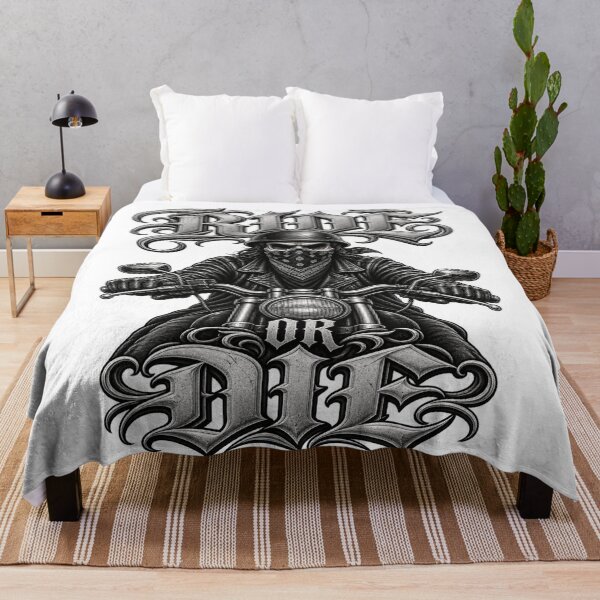 Item preview, Ride or Die Biker Skull – Motorcycle Rider designed and sold by Legacy Apparel Co..
