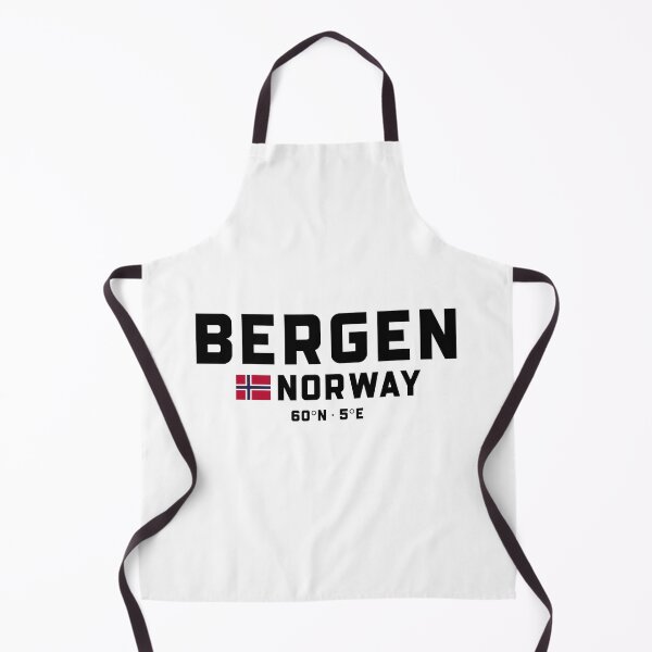 Artikelvorschau, Bergen, Norwegen – Koordinaten und Flagge entworfen und verkauft von Andersce.