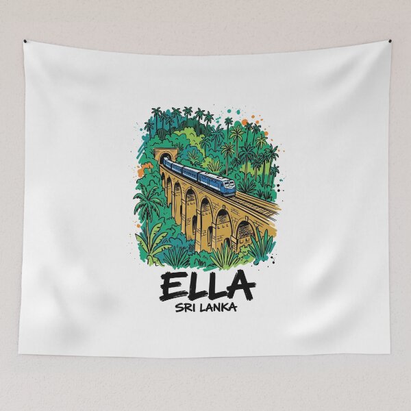 Item preview, Ella Nine Arch Bridge Train Sri Lanka designed and sold by Merch by Das Design Studio.