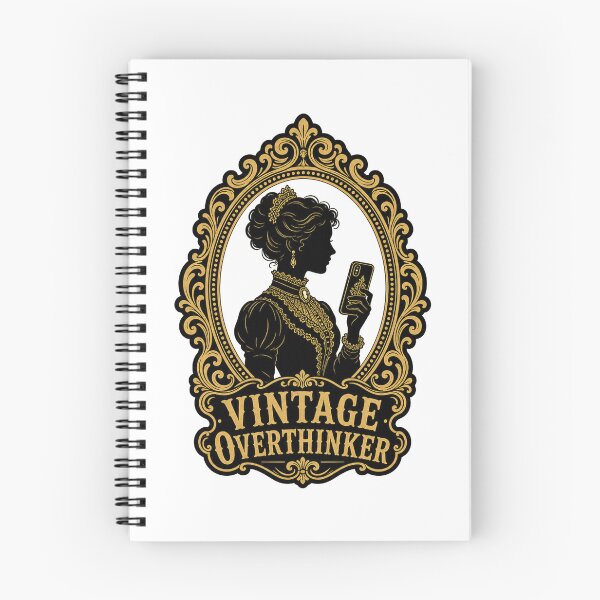 Item preview, Vintage Overthinker — Victorian Cameo Meme Graphic designed and sold by KAYJAY DESIGNS.