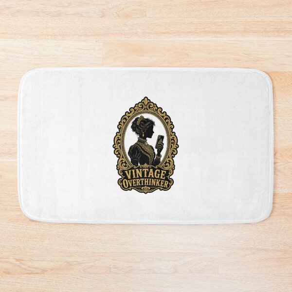 Item preview, Vintage Overthinker — Victorian Cameo Meme Graphic designed and sold by KAYJAY DESIGNS.