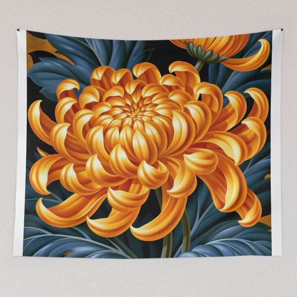 Item preview, Wall Art - Postcard - Golden Chrysanthemum Bloom designed and sold by ForeverPrintsOK.