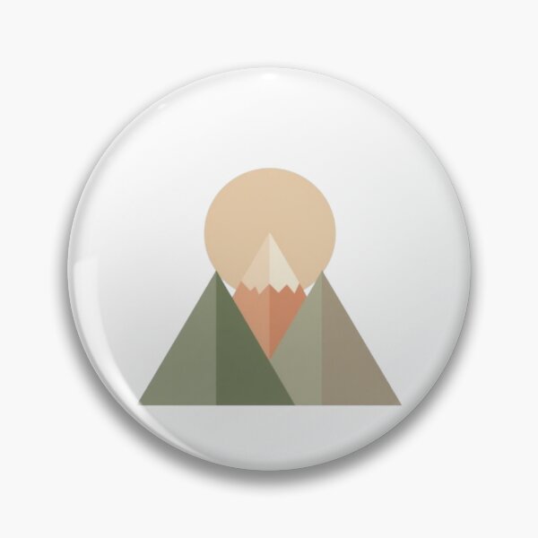 Item preview, Minimalist Geometric Mountain Pastel Sunset Art designed and sold by ByKayaPrints.