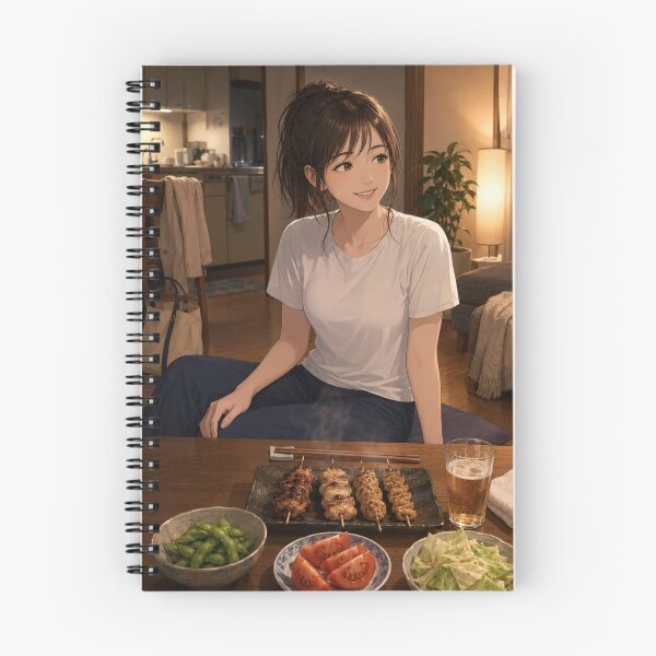 Item preview, Yakitori Night – Cozy Anime Supper designed and sold by SEIMEI2025.