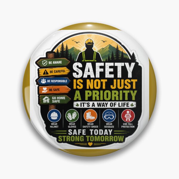 Item preview, Safety Is Not Just a Priority – It’s a Way of Life | Safety Sticker designed and sold by vinothmech53.