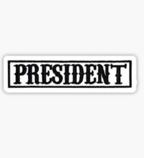president patch | sons of anarchy Sticker