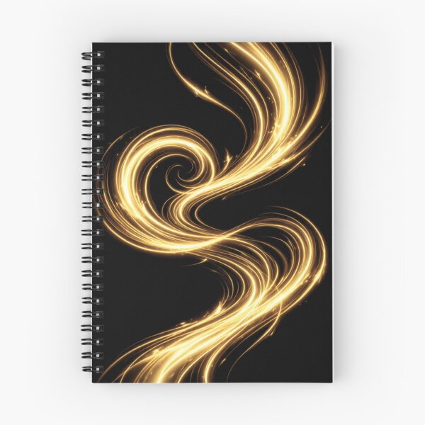 Item preview, Golden Swirl – Radiant Abstract Light Trail Design designed and sold by @SHINTOSARTSTORE.