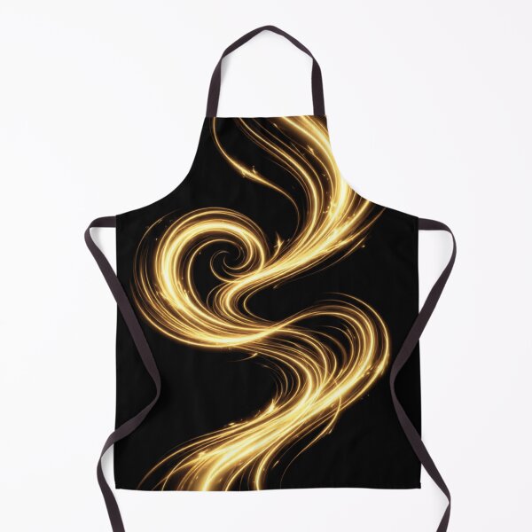Item preview, Golden Swirl – Radiant Abstract Light Trail Design designed and sold by @SHINTOSARTSTORE.