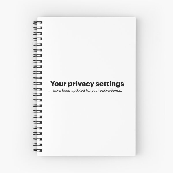 Item preview, Your privacy settings have been updated | Anti-AI Meme (Black text) designed and sold by STUDIO-72.