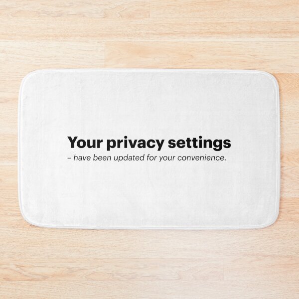 Item preview, Your privacy settings have been updated | Anti-AI Meme (Black text) designed and sold by STUDIO-72.
